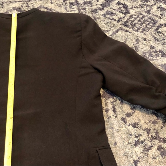 2010s Black Blazer 3/4 Sleeve - Picture 4 of 14